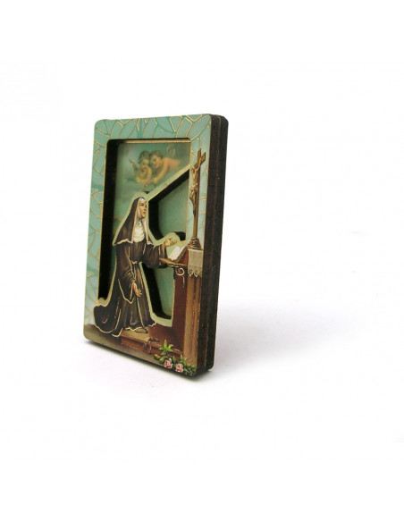 Tabla Bidimensional Santa Rita 6X4cm Magnetica Y Pie Suelto