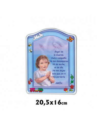 Tabla Madera Oracion Angel De La...