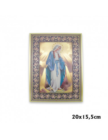 Virgen Milagrosa Estampada Sobre...
