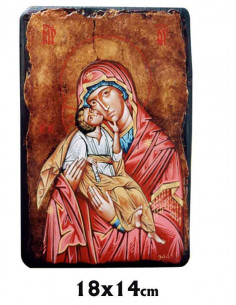 Icono Madera Pintado A Mano...