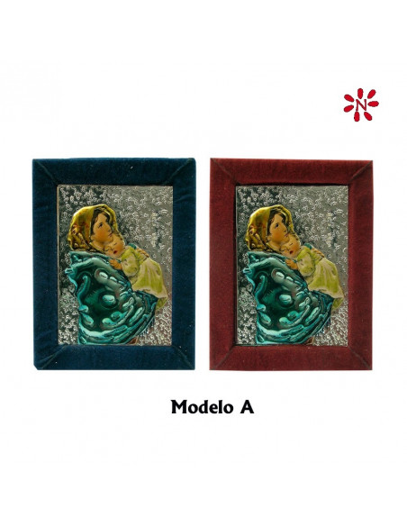 Icono Plata 5x7cm Variado Relieve Decorado