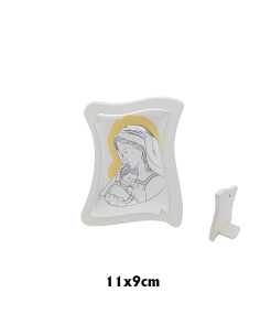 Icono Plata Virgen Con Niño...