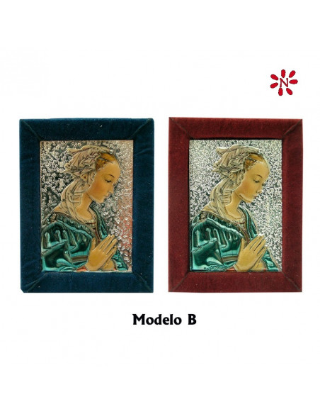 Icono Plata 5x7cm Variado Relieve Decorado