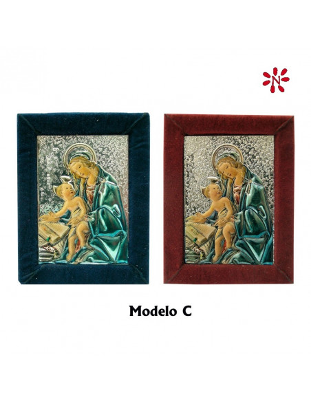 Icono Plata 5x7cm Variado Relieve Decorado