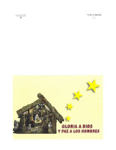 Diptico Navidad 21X15cm Cd-103