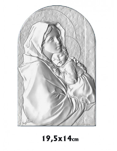 Icono Plata Ultima Cena 44X22cm