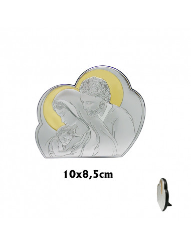 Icono Plata Sagrada Familia 10x8. 5...
