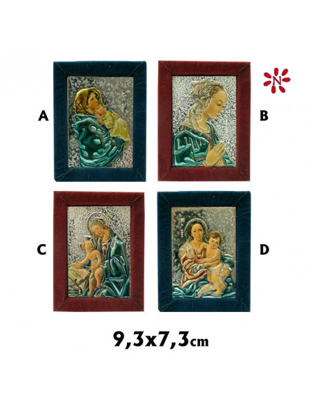 Icono Plata 5X7cm Variado Relieve Decorado