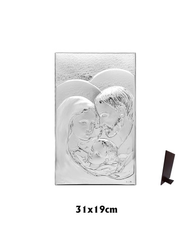 Icono Sagrada Familia 32X19 Plata...