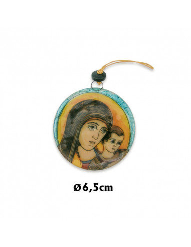 Llavero Cristal 3. 5cm Virgen Desamparados Hecho A Mano