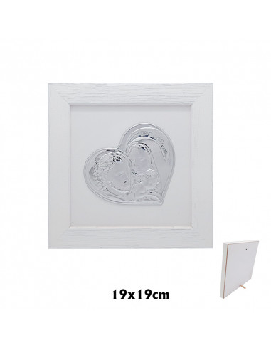 Corazon Sagrada Familia Plata 8 X 10....