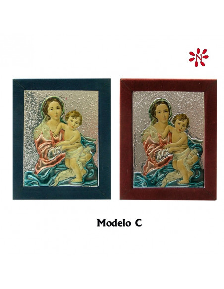 Icono Aluminio 7x9cm Variado Relieve Decorado