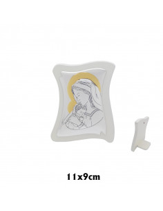 Icono Plata Virgen Con Niño...