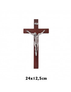 Crucifijo Madera Oscura Con...