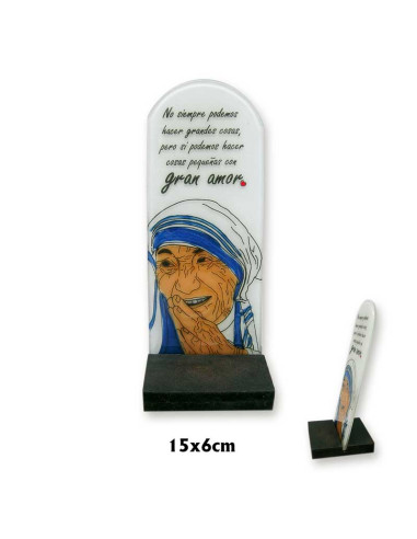 Vidriera Cristal 15X6cm Madre Teresa...