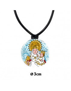 Colgante Cristal 3cm Virgen...
