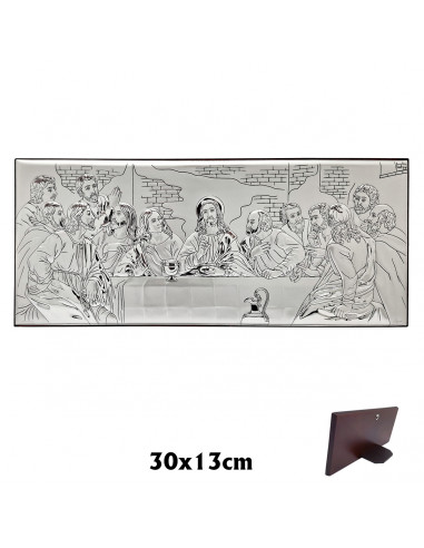 Icono Plata Ultima Cena Rectangular...