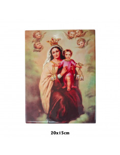 Placa ceramica 3D Virgen...