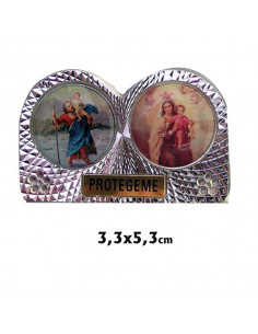 Placa Coche Metal Dos Fotos...