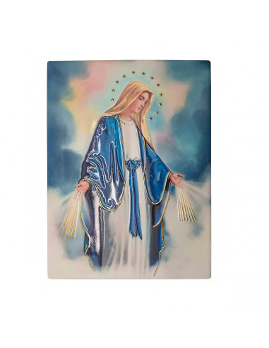 Placa ceramica 3D Virgen Milagrosa...