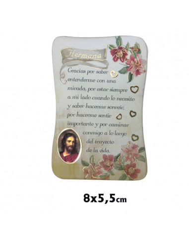 Iman Pergamino 8x5. 5 CM Hermana Con...