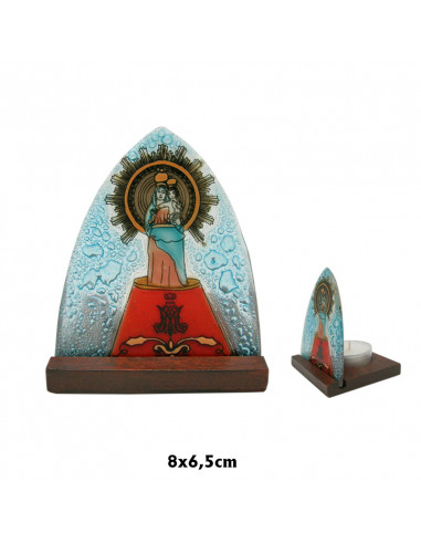 Cruz Cristal 12X8cm Sagrado Corazon...