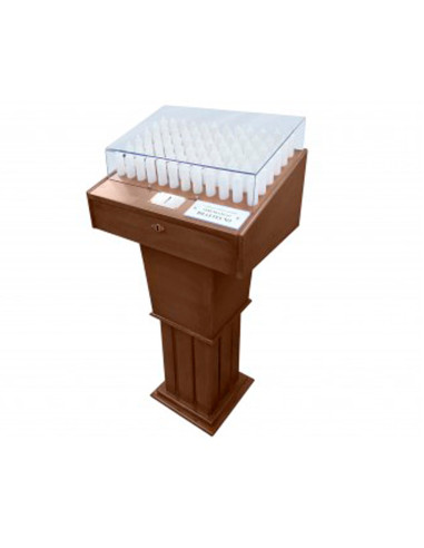 Lampadario Madera 72 Luces Led