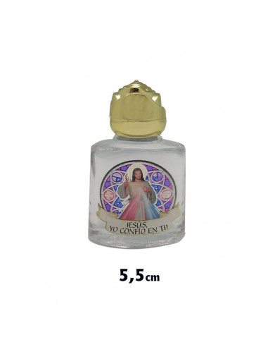 Botellita Cristal Serigrafiado Jesús...