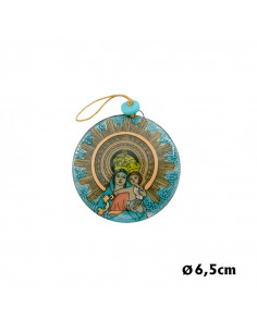 Medallon Cristal 7Cm Virgen...