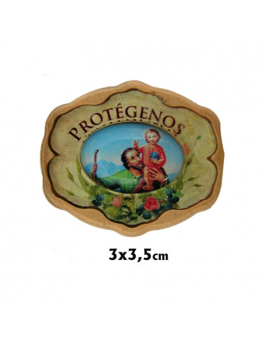 Placa Coche Madera Olivo Oval Con...