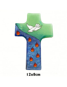 Cruz Cristal 12X8cm Paloma...