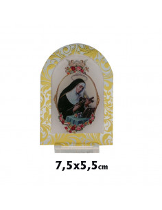 Placa Metacrilato Santa...