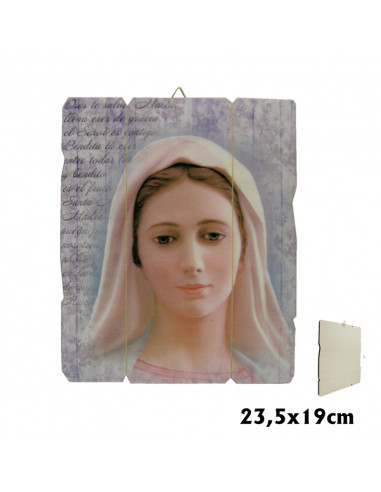 Tabla Serigrafiada Virgen De La Paz...