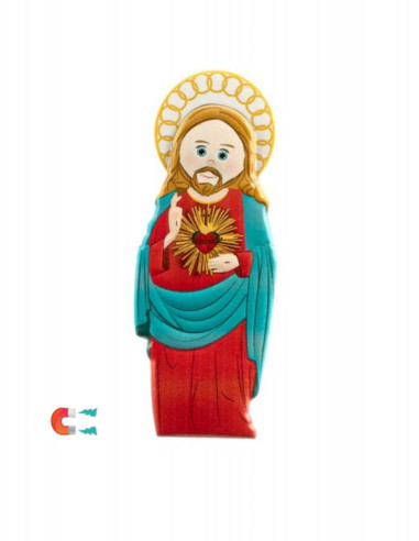 Iman Jesús Arrodillado Con Cruz Infantil