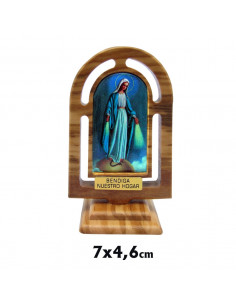 Icono Triptico Madera Angel...