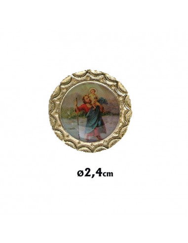 Placa Coche Redonda 24Mm Borde...