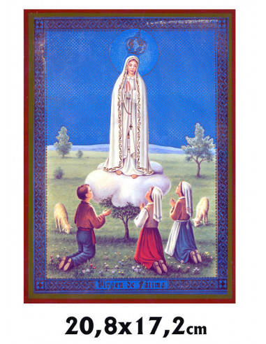 Icono Tabla 20. 8X17. 2Cm Virgen Fatima
