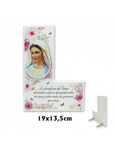 Tabla En Forma De L Bendicion 18X13cm...