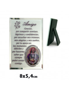 Placa Cristal Amiga Con...
