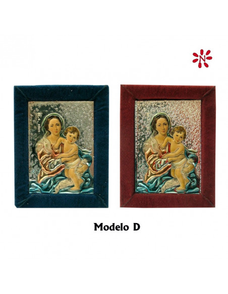 Icono Plata 5X7cm Variado Relieve Decorado