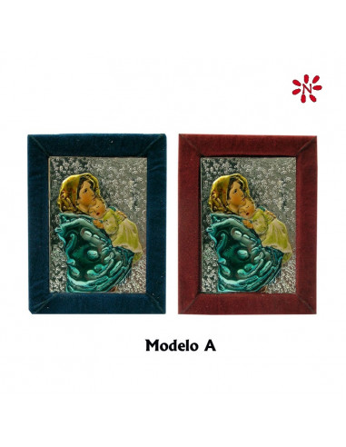 Icono Plata 5X7cm Variado Relieve...