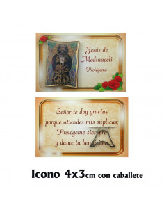 Placa Mini 4X3cm Caballete...