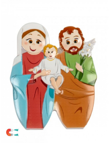 Icono Plata Virgen Besando Al Niño 20X15cm Con Pie