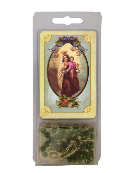 Kit Rosario Con Estampa Personalizada En Estuche Plastico