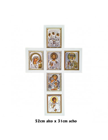 Icono Plata Crucifijo Con Escenas...