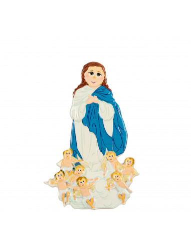 Iman Virgen Inmaculada Con Angeles...