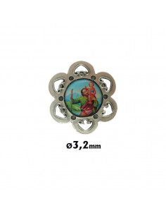 Placa Coche Metal Tipo Flor...