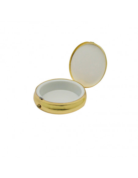 Caja Dorada Con Placa Superior JHS con  Vela 5x2 CM