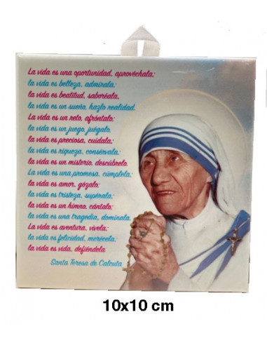 Placa Ceramica Teresa De Calcuta...