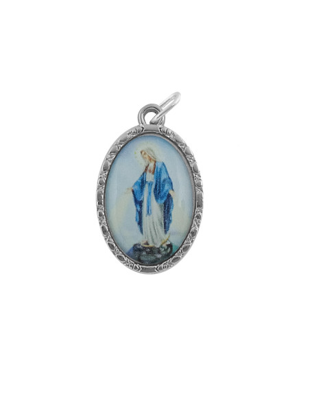 Estuche Bendicion Virgen Milagrosa 7X5 Cm Con Medalla Foto